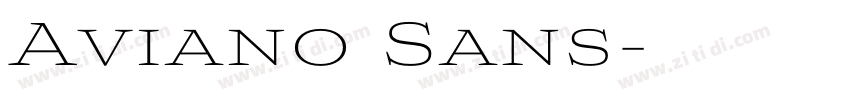 Aviano Sans字体转换